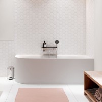 Смеситель Hansgrohe ShowerTable для ванны, настенный, термостатический, с полочкой, цвет: хром 24340000