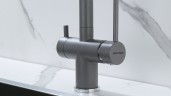 Смеситель для кухни SERPENTINE, серый металлик, Se213222-GRM, Paulmark
