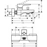 Смеситель для ванн, для душа Hansgrohe Metropol белый (32540700)