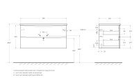 База под раковину подвесная BelBagno ACQUA-1000-2C-SO-BL