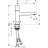 Смеситель для раковины Hansgrohe Metropol Select 100 32570000 хром