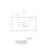 Столешница из керамогранита BelBagno KEP-80-MNO-W0 Marmo Nero Opaco