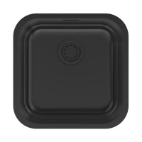 Мойка VELLO 44 UNI, нерж. сталь, VE44-MBN, матовый черный NANO-PVD, 446х446мм, Paulmark