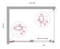 Душевой уголок BelBagno LUCE-AH-1-120/90-P-Cr