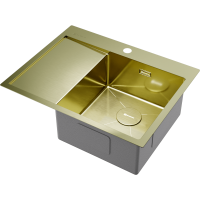 Кухонная мойка Omoikiri Akisame 65-R-LG нерж. сталь/светлое золото