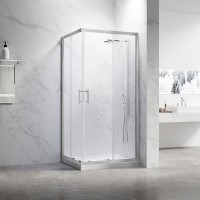 Душевой угол Veconi Rovigo RV-27CH, 1200х800х1900, хром, стекло прозрачное