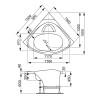 Акриловая ванна VAGNERPLAST ATHENA 150x150