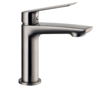 Смеситель для раковины Demm SLEEK, однорычажный, с донным клапаном, шлифованный никель