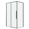 Душевое ограждение Grossman Galaxy 100.K33.01.100.21.00-200.K33.01.80.21.00 (100х80х195) раздвижная,черный матовый,стекло прозрачное,2 места