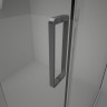 Душевой угол Veconi Rovigo RV-075GR, 1200х1000х2000 графит брашинг, стекло прозрачное