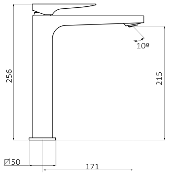 Смеситель для раковины GRB KALA XL 60525600, хром