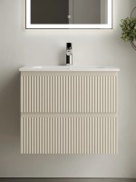 Тумба подвесная SANCOS Snob R 590х445х500, c двумя ящиками оснащенными доводчиками, Beige Soft , арт.SNR60CE