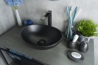 Раковина Gid Nc901 52223 накладная черная матовая 41x34x15