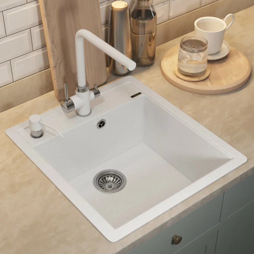 Дозатор для моющих средств Uperwood Quartz UPD-01-01-D, белый