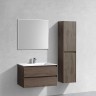 База под раковину Luka 800 подвесная, 2 выкатных ящика soft-close, R.Oak