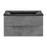 База под раковину Mia 900 подвесная, 2 выкатных ящика soft close, Beton