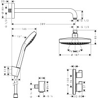 Душевая система Hansgrohe Croma Select S хром (27295000)