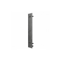 Полотенцесушитель электрический Оттимо Вертикaле 1515120GMR4EN 15*120 диммер R, оружейная сталь  