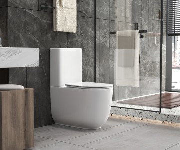 Унитаз напольный Торнадо c сиденьем микролифт AQM1008PRO