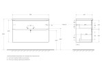 База под раковину подвесная BelBagno ETNA-H60-1000-2C-SO-RW-P Rovere Moro