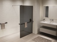 Душевая перегородка Walk-In VSW-1HR120CGGM, 1200*2000, вороненая сталь, стекло тонированное