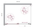 Душевой уголок BelBagno LUCE-AH-1-130/100-C-Cr