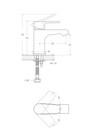 Смеситель для раковины CEZARES NAUTIC-LS1-NOP