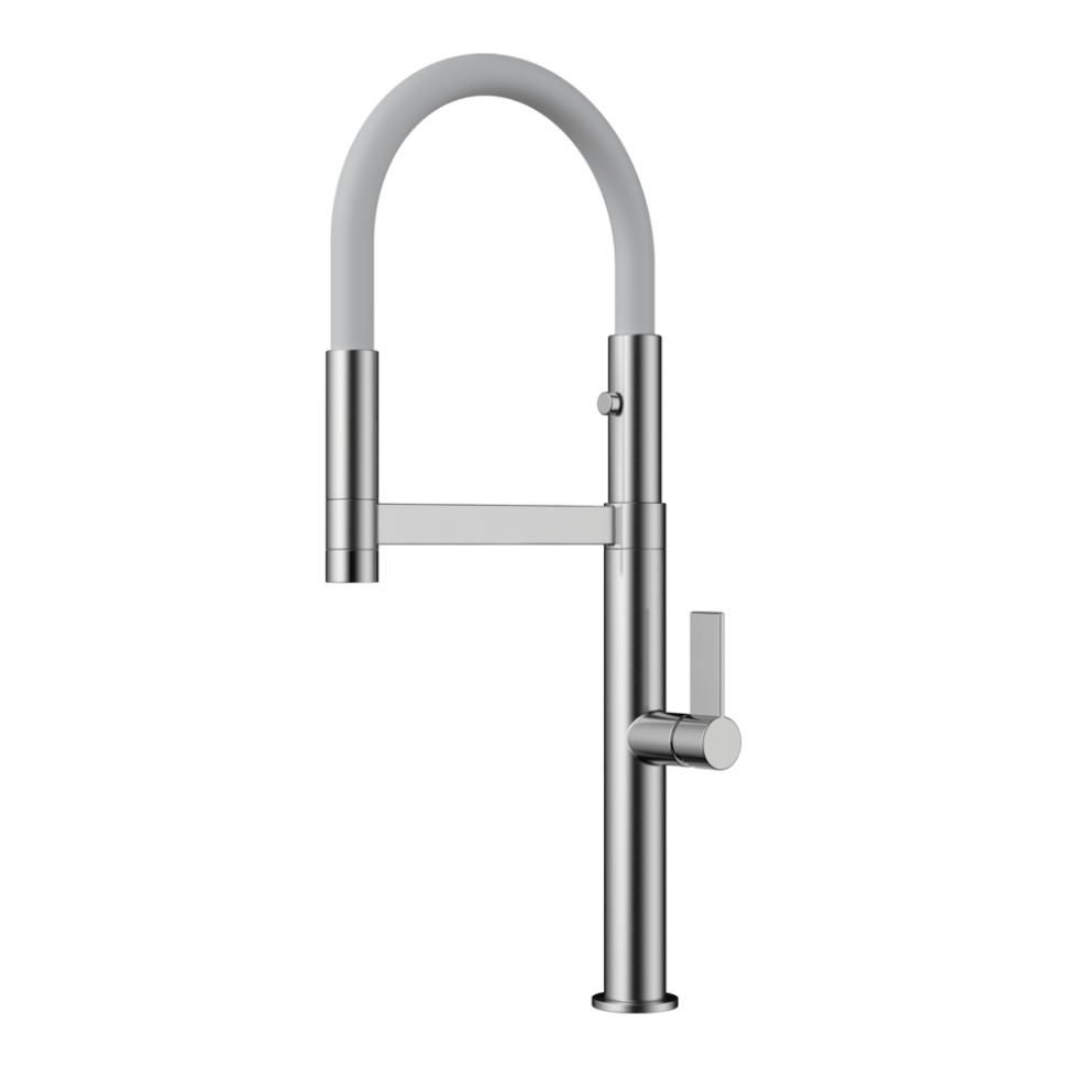 Смеситель для кухни Omoikiri Osaka-BN-WH латунь/нержавеющая сталь/белый