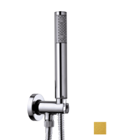 Душевой комплект BOSSINI ZEN C12001C.043 лейка, держатель, шланговое подключение, цвет Сатинированное золото  