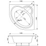 Акриловая ванна VAGNERPLAST CATALINA 146x146