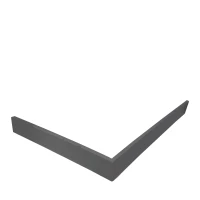 Экран для душевого поддона Veconi Pietra PS AG, 900x900x30, гелькоут и стекловолокно, антрацитово-серый