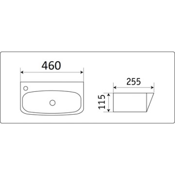 Раковина Ceramalux N 9055