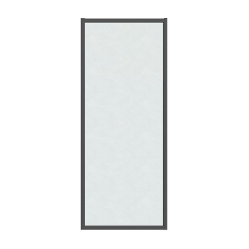 Боковая стенка Grossman Style 200.K33.05.80.21.02 (80х195) черный матовый,стекло шиншилла, 1 место
