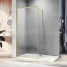 Душевая перегородка Veconi Korato KR-81G, 1100x2000, брашированное золото, стекло прозрачное KR81G-110-01-C4