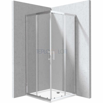 Душевая кабина, с поддоном, квадратная - 90x90 см