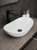 Раковина Gid N9133 51201 накладная белая 48x30.5x14.5