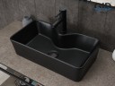 Раковина Gid Bm9092 53353 накладная черная матовая 55x31x14