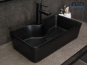Раковина Gid Bm9092 53353 накладная черная матовая 55x31x14