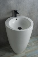 Раковина Gid Nb133 81106 накладная белая 49x49x82