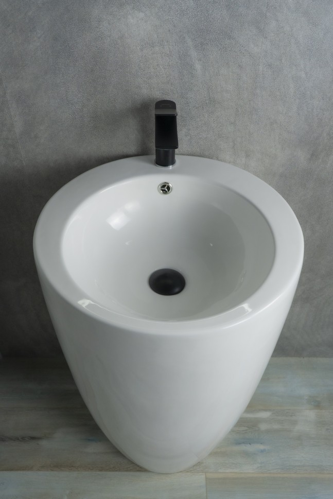 Раковина Gid Nb133 81106 накладная белая 49x49x82