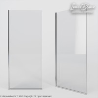 Шторка для ванны IBERICA BLANCA Mod.403 неподвижная прозрачное стекло/хром 50х140см (IB403.SC.140.50)