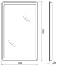 Зеркало BelBagno SPC-MAR-500-800-LED-BTN