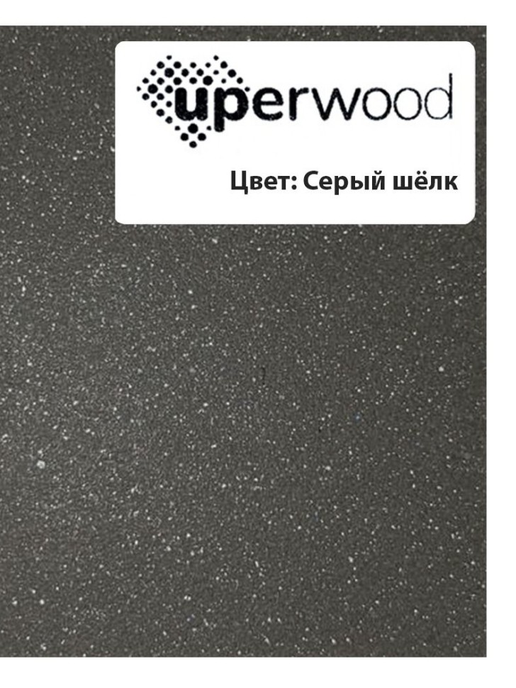 Раковина для ванной кварцевая Uperwood Elen Quartz 80х45х15,8 см, серая матовая, серый шелк