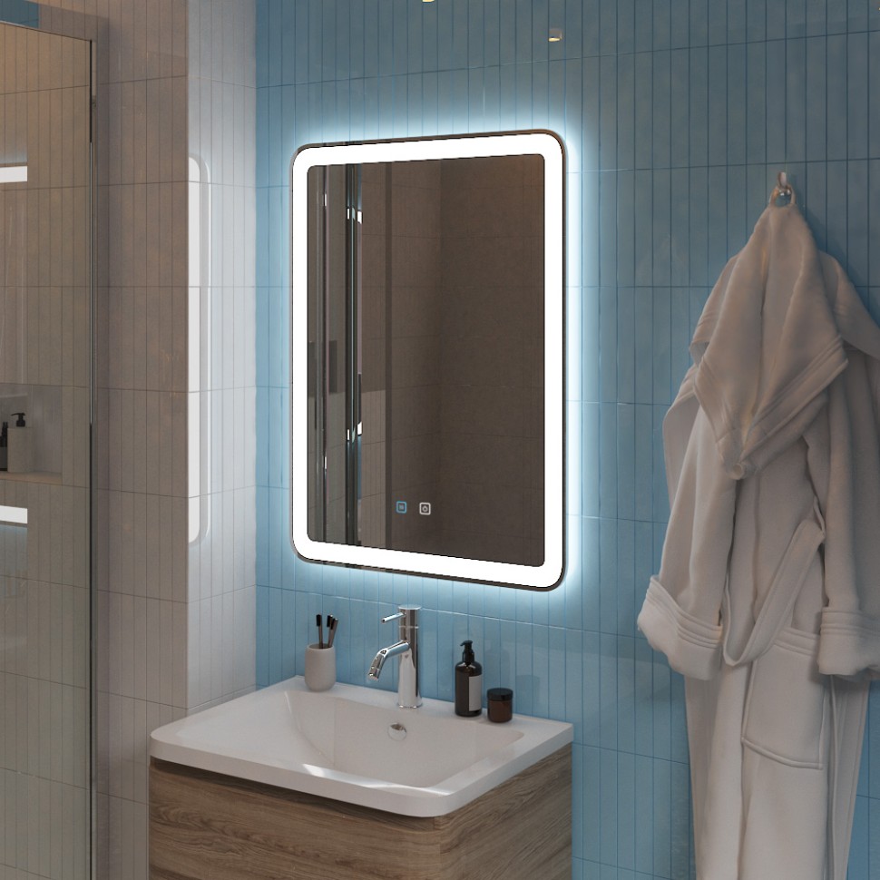 Зеркало голосовым управлением и подогревом BelBagno SPC-MAR-600-800-LED-TCH-SND