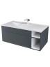 Тумба под раковину для ванной подвесная Uperwood Lotus Premium 100х50х42 см, серая