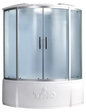 Timo Standart Т-6655 Silver F душевая кабина (150*150*220), турецкая баня хамам