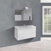 База под раковину Mia 900 подвесная, 2 выкатных ящика soft close, G.White