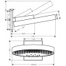 Верхний душ Hansgrohe Rainfinity 36 см., настенный, 3 jеt, цвет: черный матовый 26234670