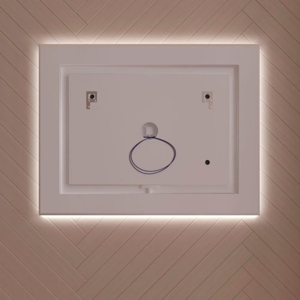 Зеркало LED OTTIMO Corsica New 800x700 c сенсорным выключателем и диммером