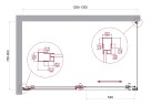 Душевой уголок BelBagno LUCE-AH-1-130/80-C-Cr
